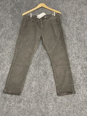 S.Oliver Jeans Womens 12 - 32 Jeans Gray Chino Button Fly Stretch N243